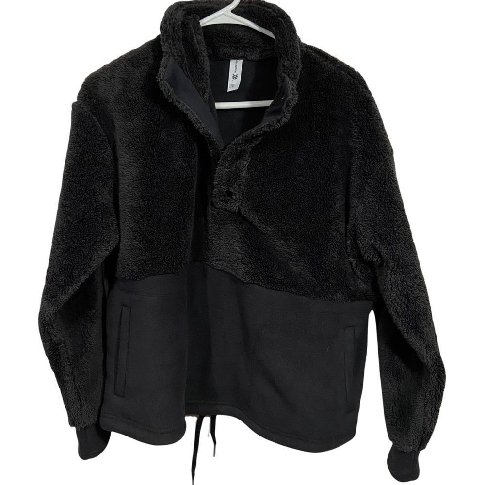NWOT All In Motion Black Fleece Pullover Jacket